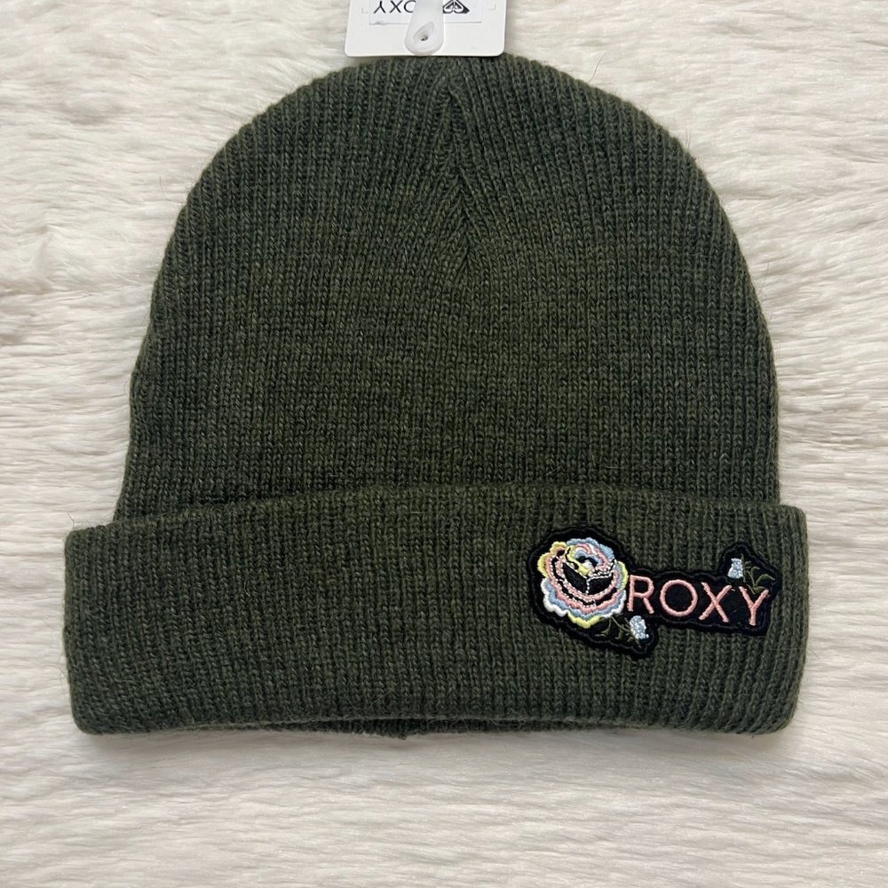 Roxy Torah Bright Olive Knit Beanie